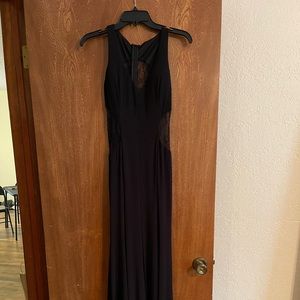 Juniors black long dress